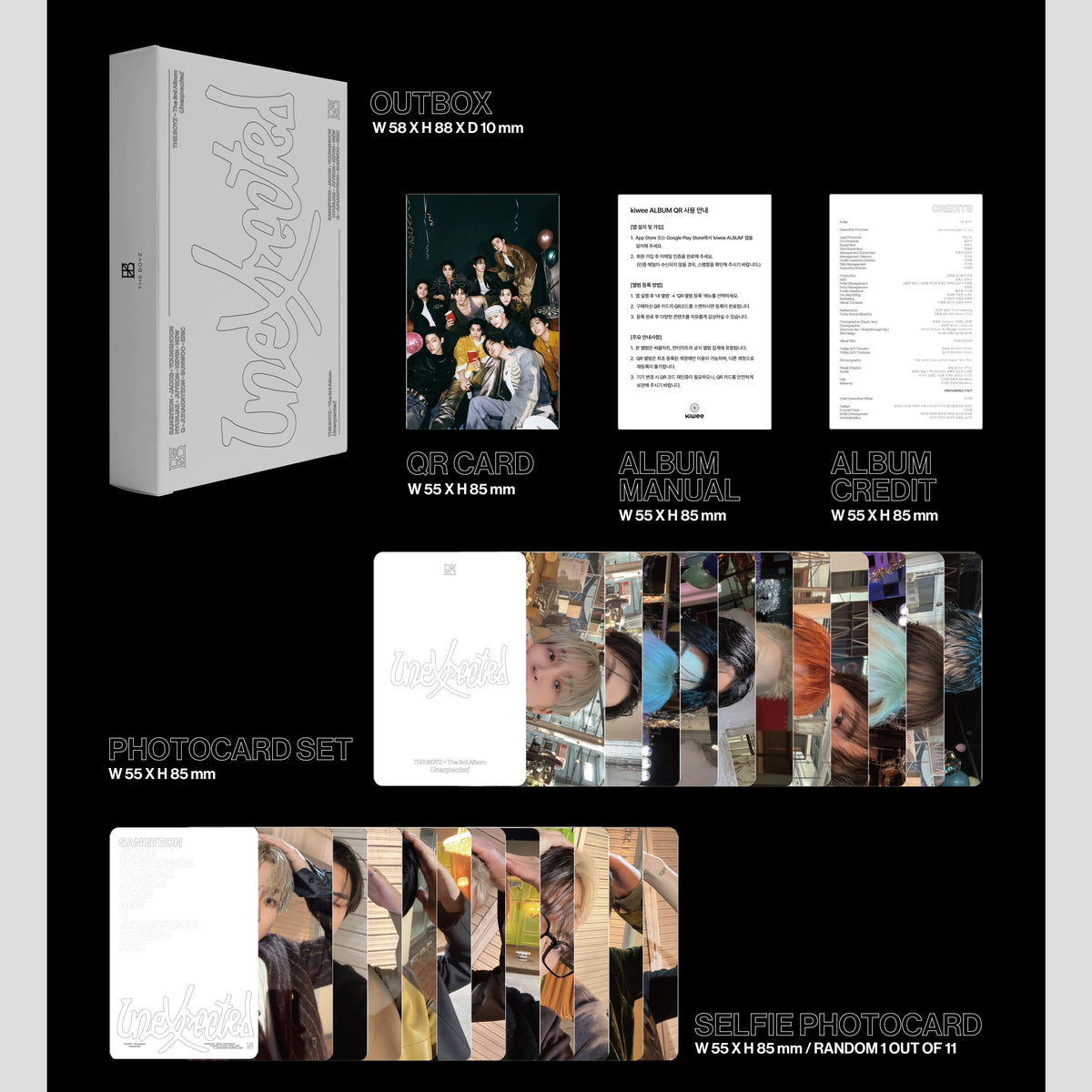 THE BOYZ - The 3rd Album 'Unexpected' (Photobook Ver) (3 TYPES Random)