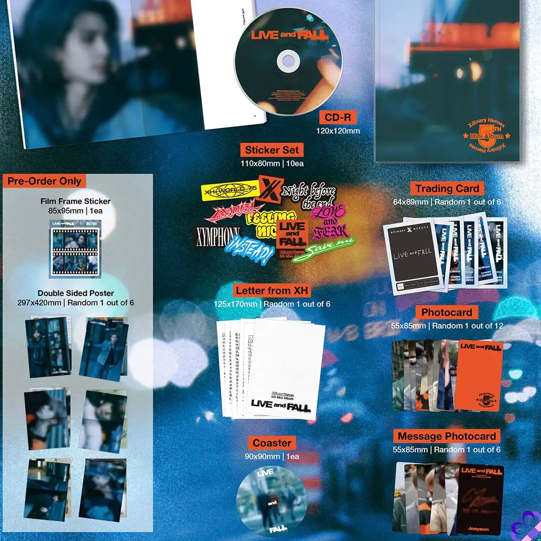 Xdinary Heroes - 5th Mini Album [LIVE and FALL] Random Ver.