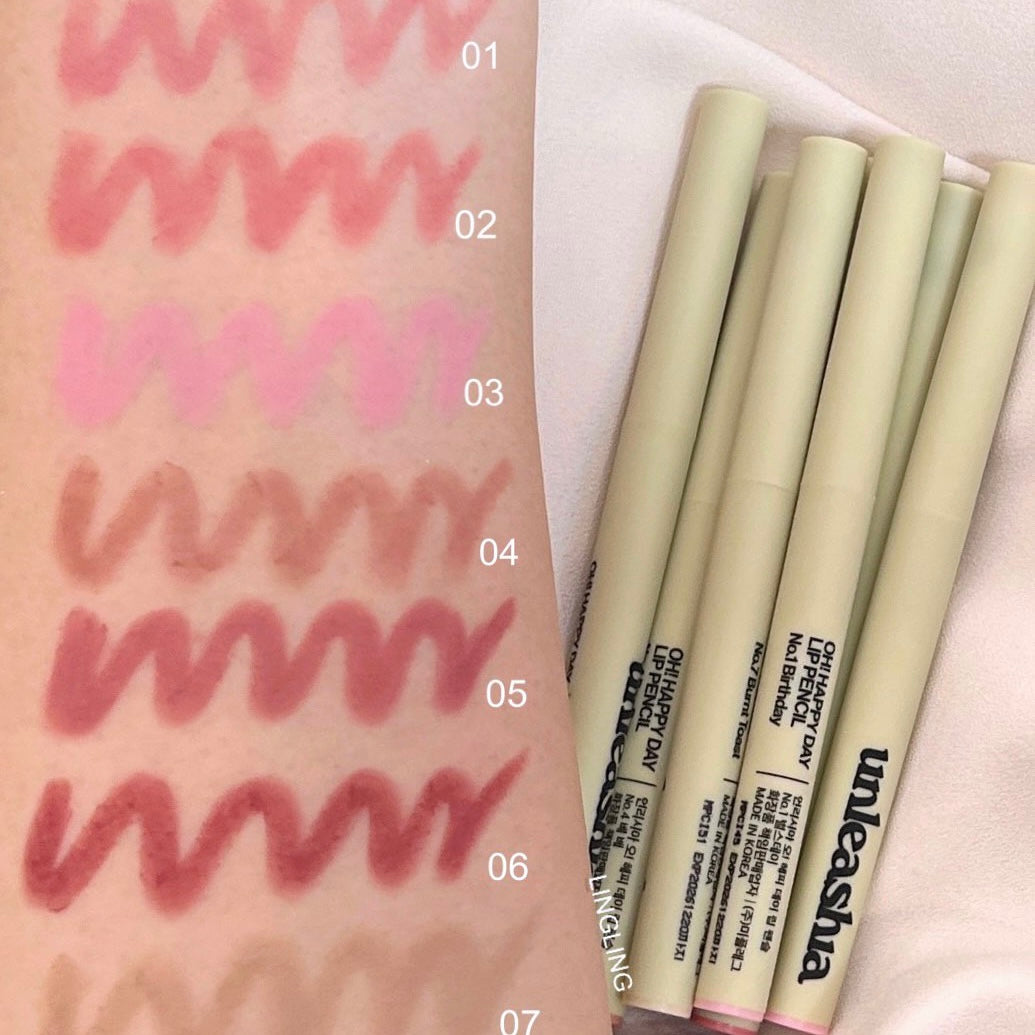Unleashia - Oh! Happy Day Lip Pencil NO. 3 STRAWBERRY CAKE
