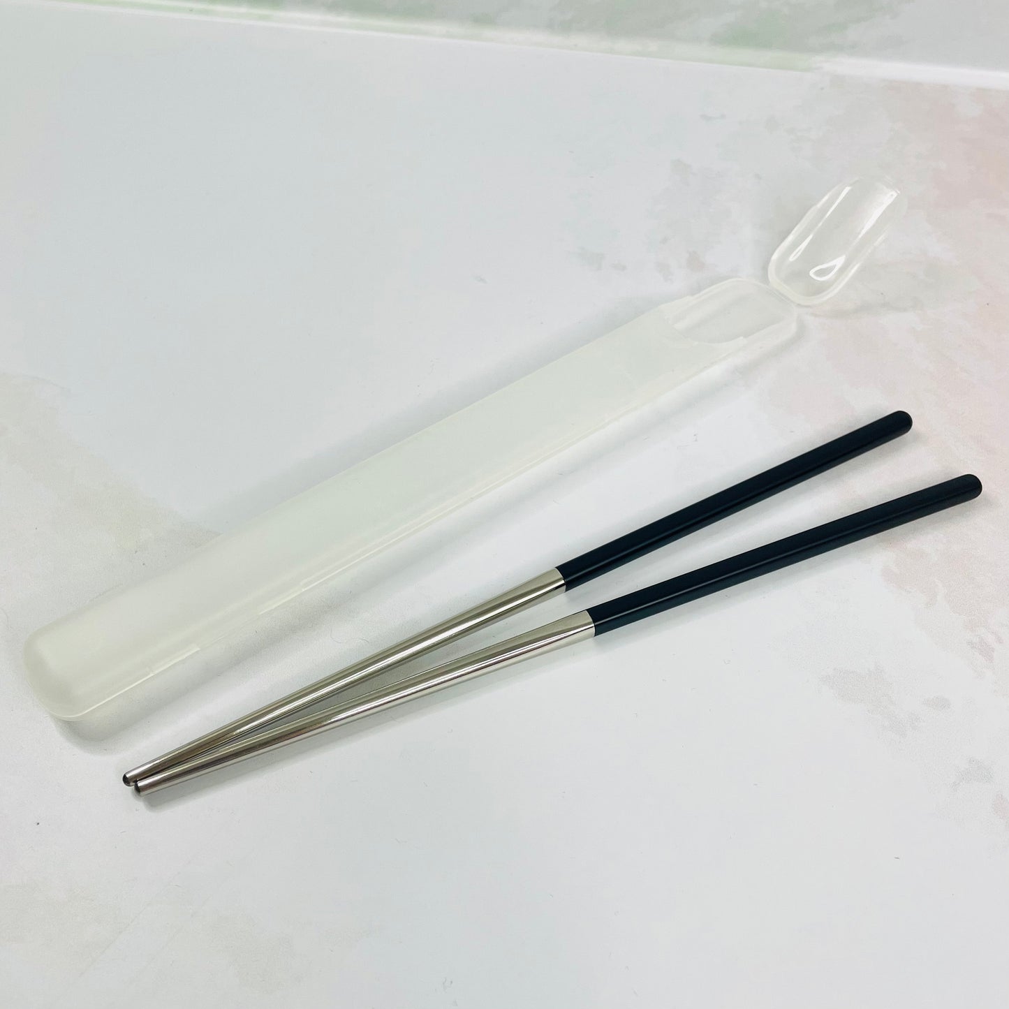 Set de palillos negro&plateado