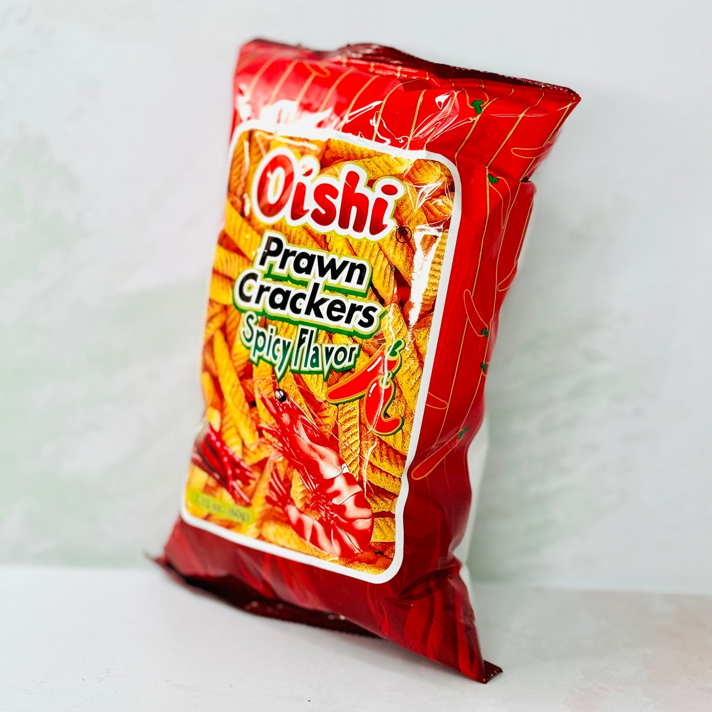 Oishi Prawn 🍤 Crackers Spicy Flavor