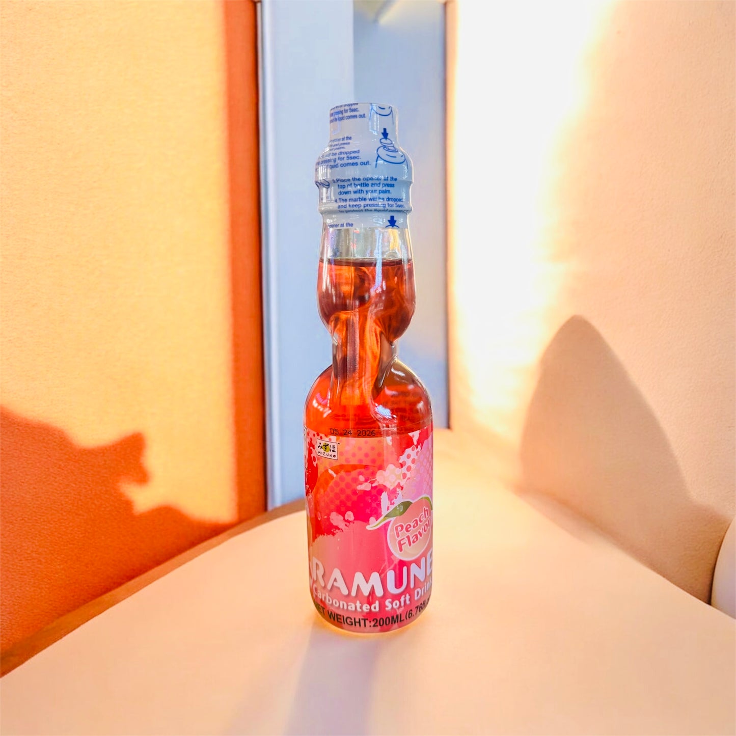 Ramune Peach Soft Drink