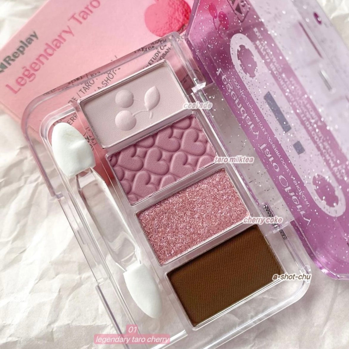 Etude x Shinee REPLAY Play Color Eyes - #Legendary Taro Cherry 01