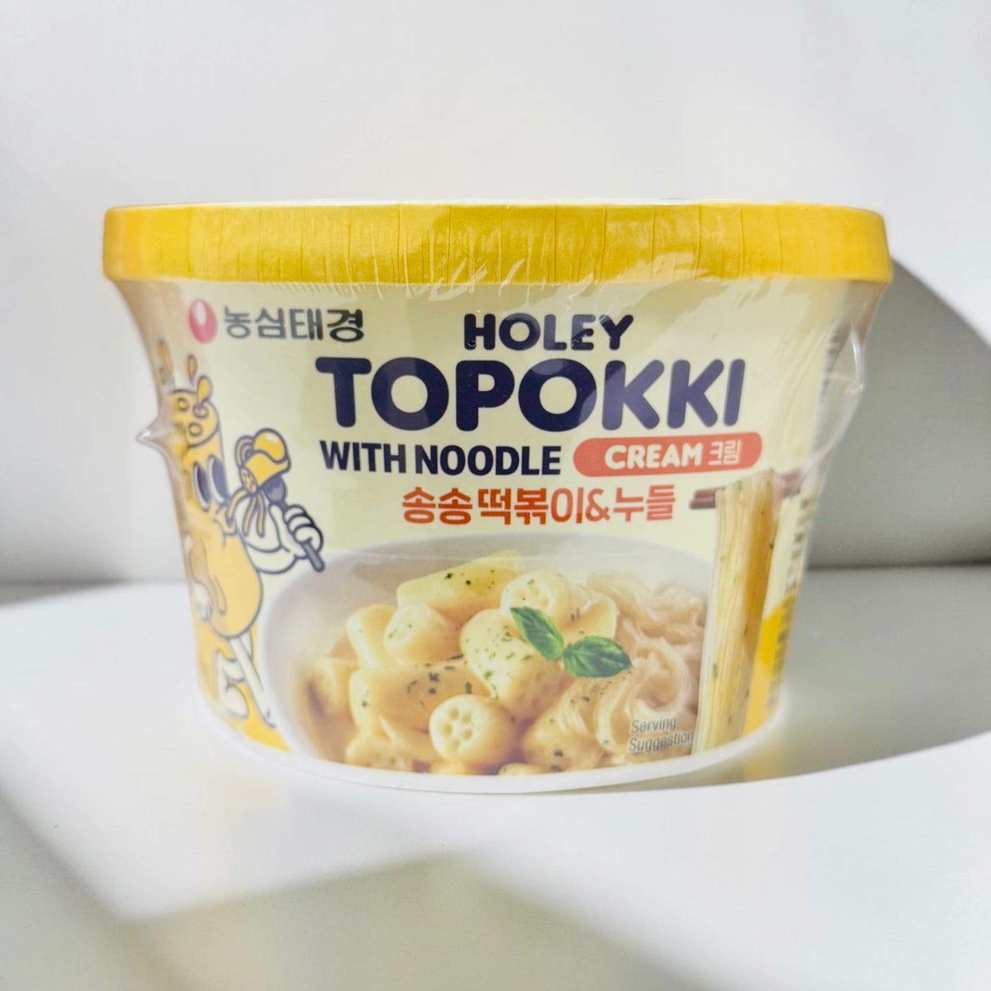 Holey - Topokki Cream with noodle (medio picante)