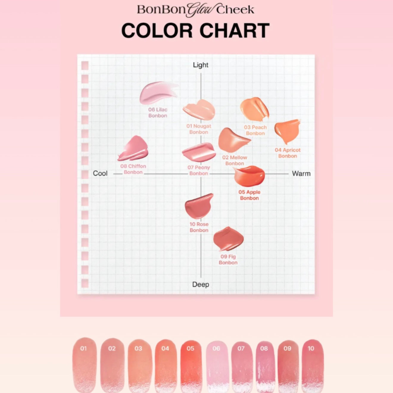 Dear.A - BonBon Glow Cheek 05 Apple BonBon