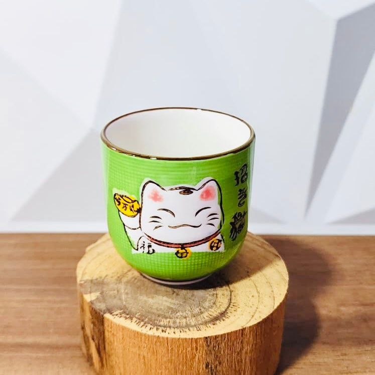 Green Cat - Ceramic Cup