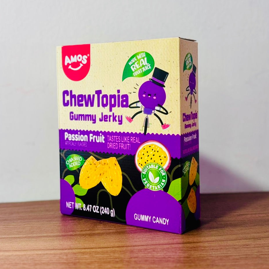 Amos - Chewtopia (passion fruit) Box