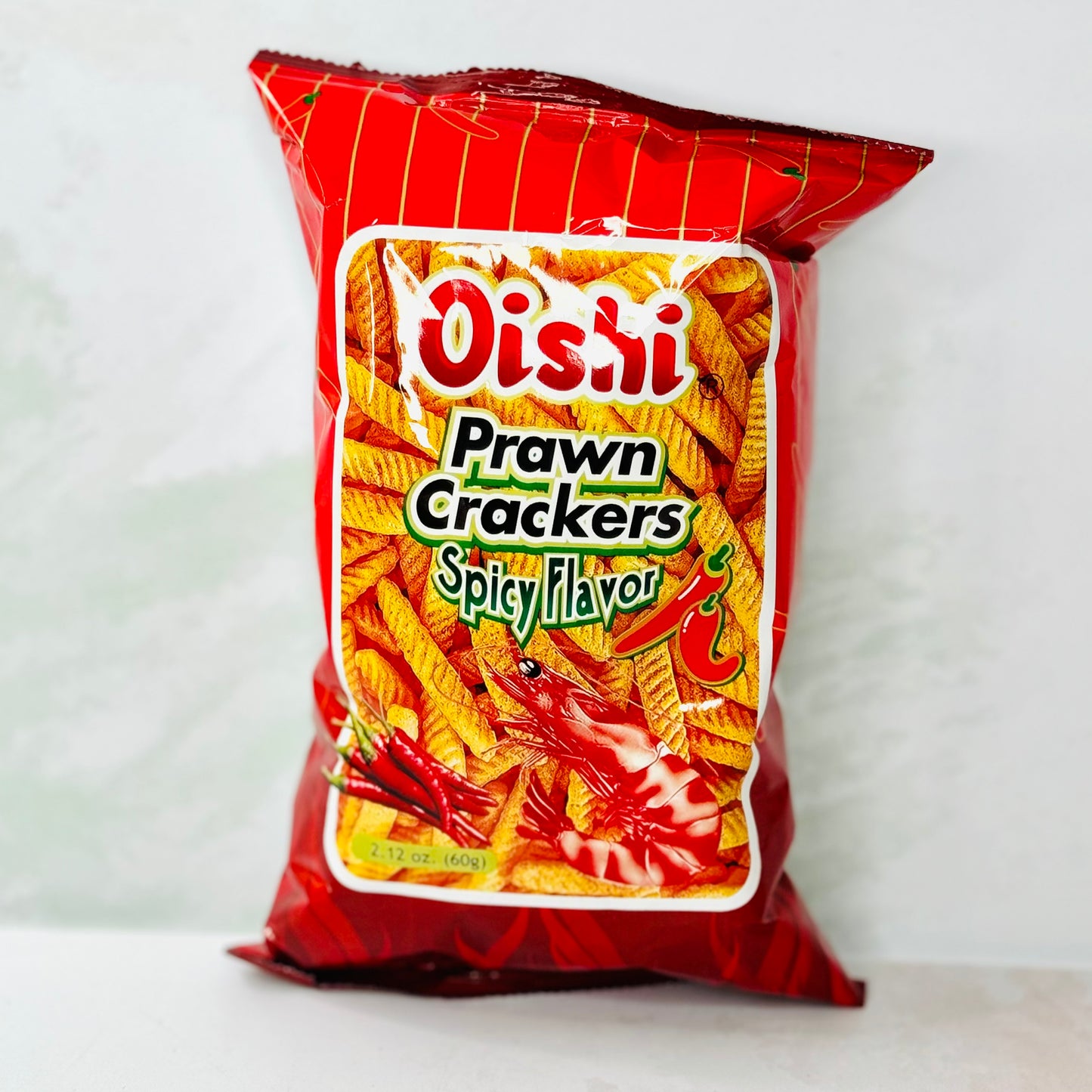 Oishi Prawn 🍤 Crackers Spicy Flavor