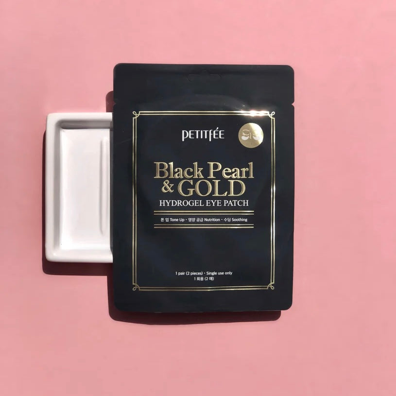 [PETITFEE] Black Pearl & Gold Hydrogel Eye Patch (unidad)