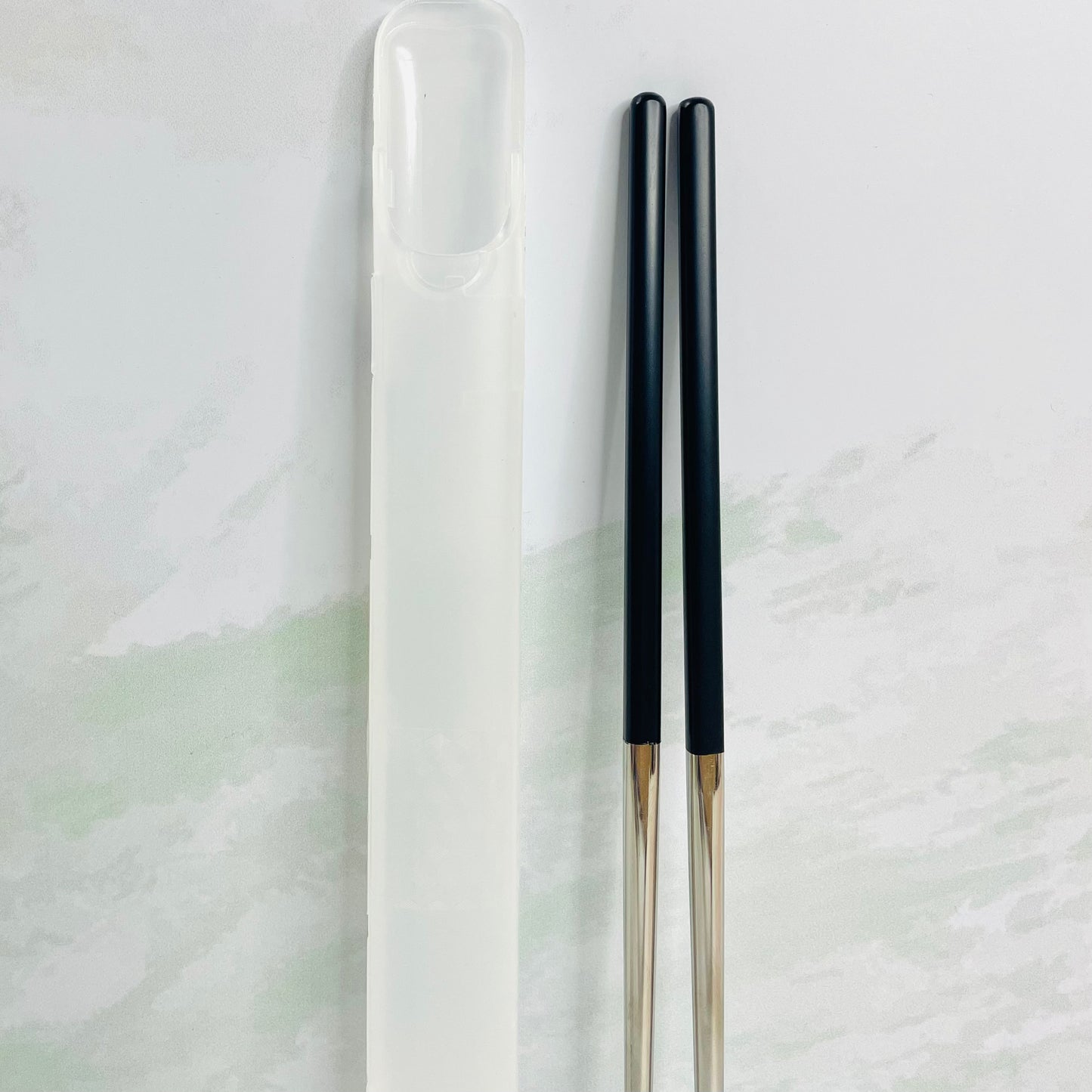 Set de palillos negro&plateado