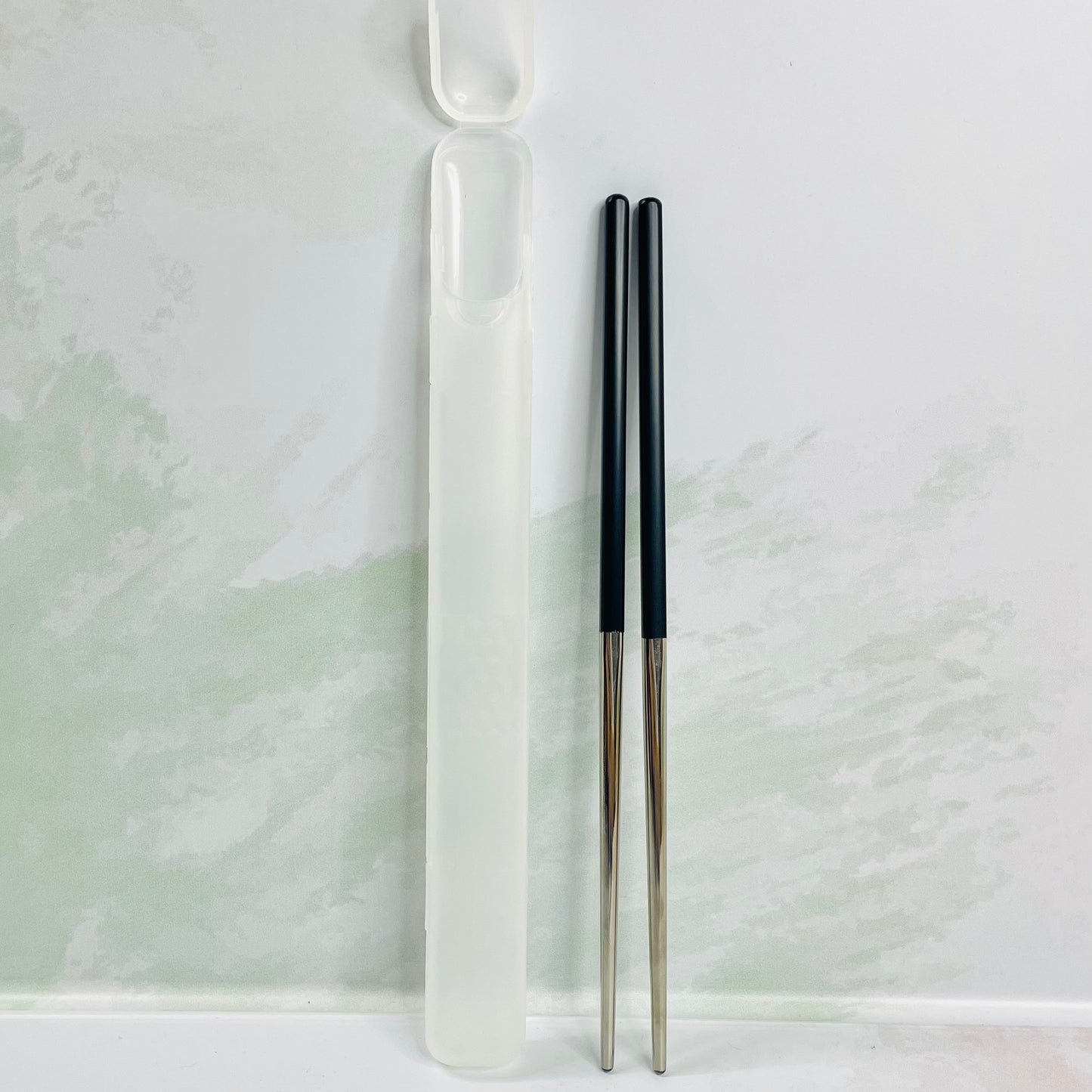 Set de palillos negro&plateado