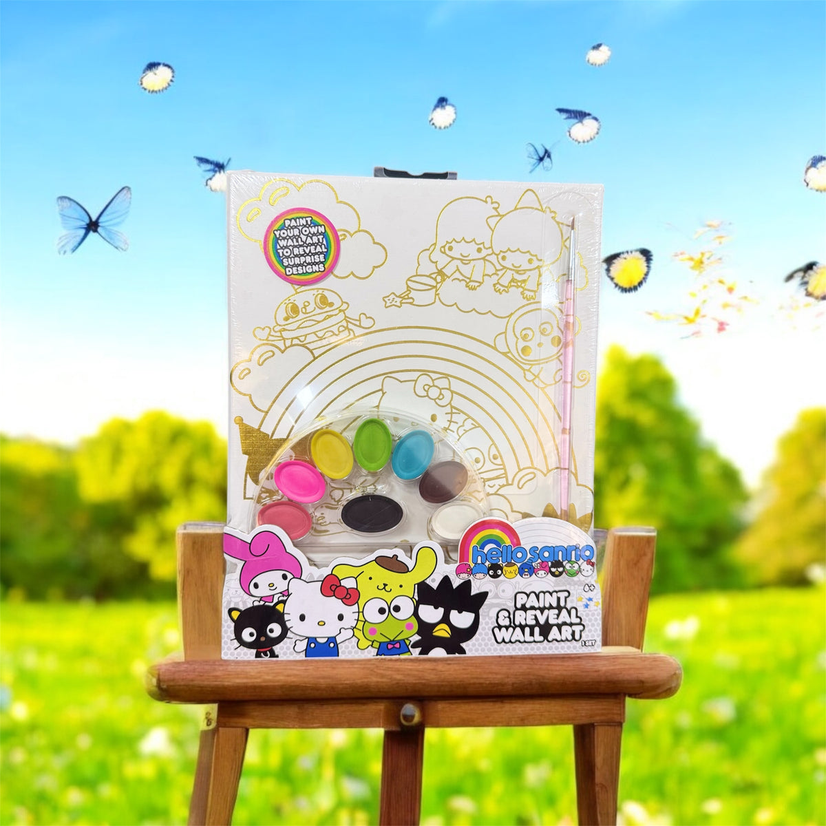 Hello Kitty - Paint & Reveal Wall Art (set)
