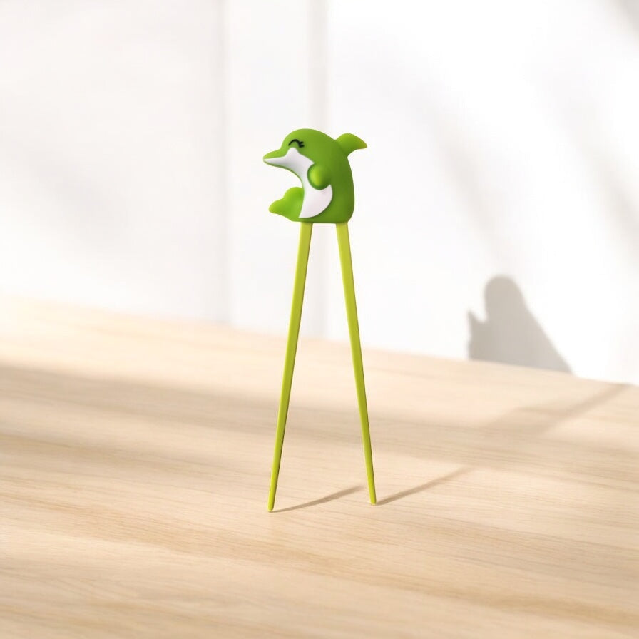 Palillos de ayuda (chopstick helpers) - Green Dolphin