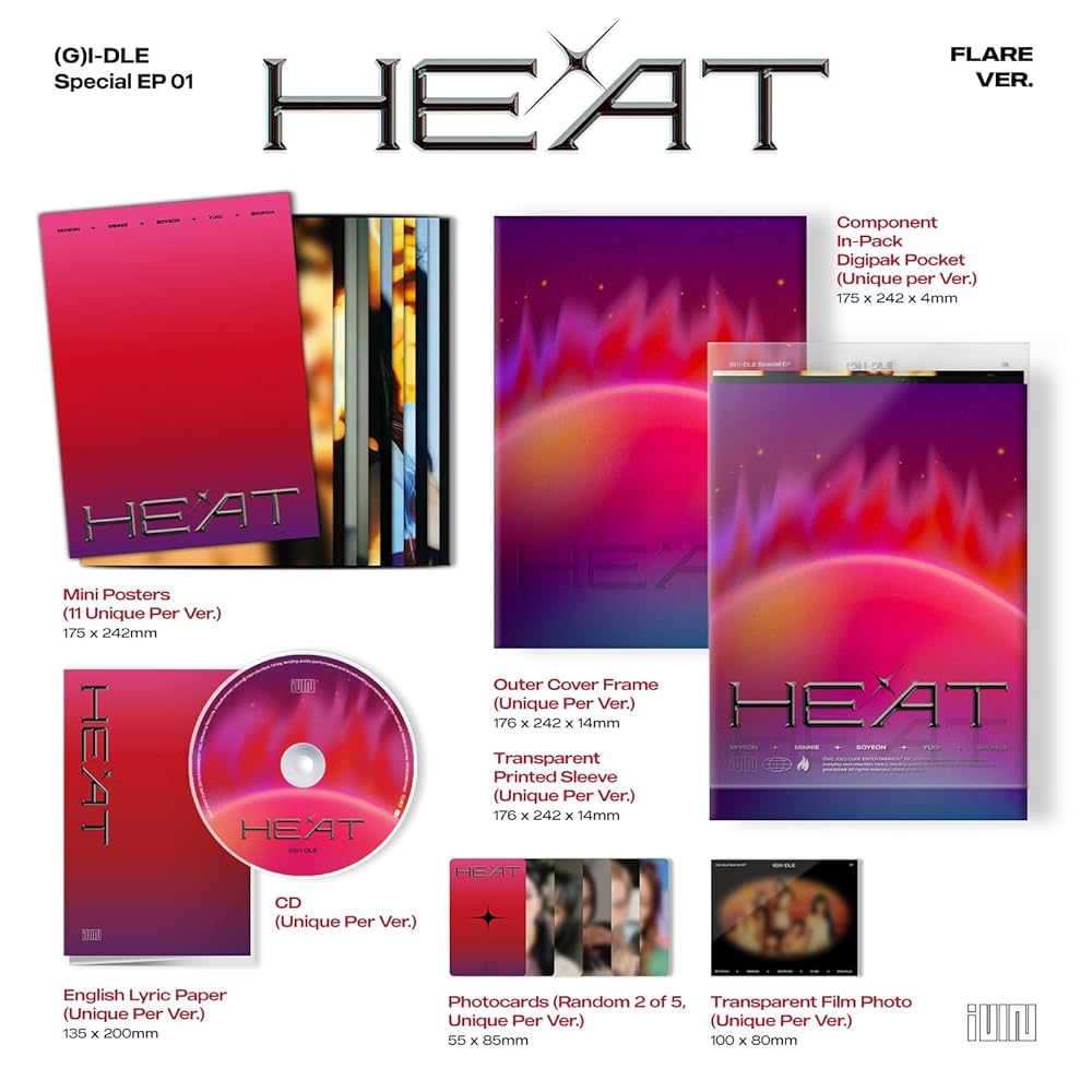 (G)I-DLE - Special Album [HEAT] (SLEEVE BLAZE Ver)