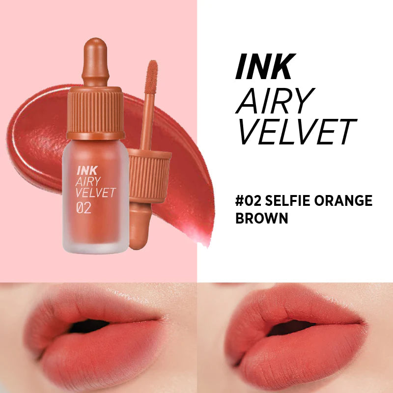 Peripera - Ink Airy Velvet #02 SELFIE ORANGE BROWN