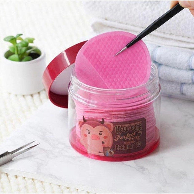 Elizavecca Milky Piggy Hell-Pore Perfect Wine Sparkling Peeling Pad (30 sheets) 200ml