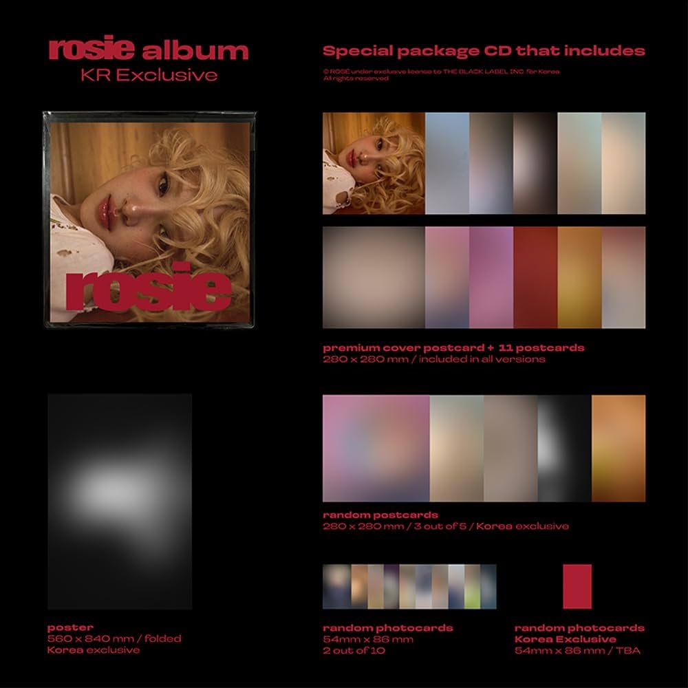 ROSÉ (BLACKPINK) - 1st Studio Album [rosie] (KR Exclusive Ver)