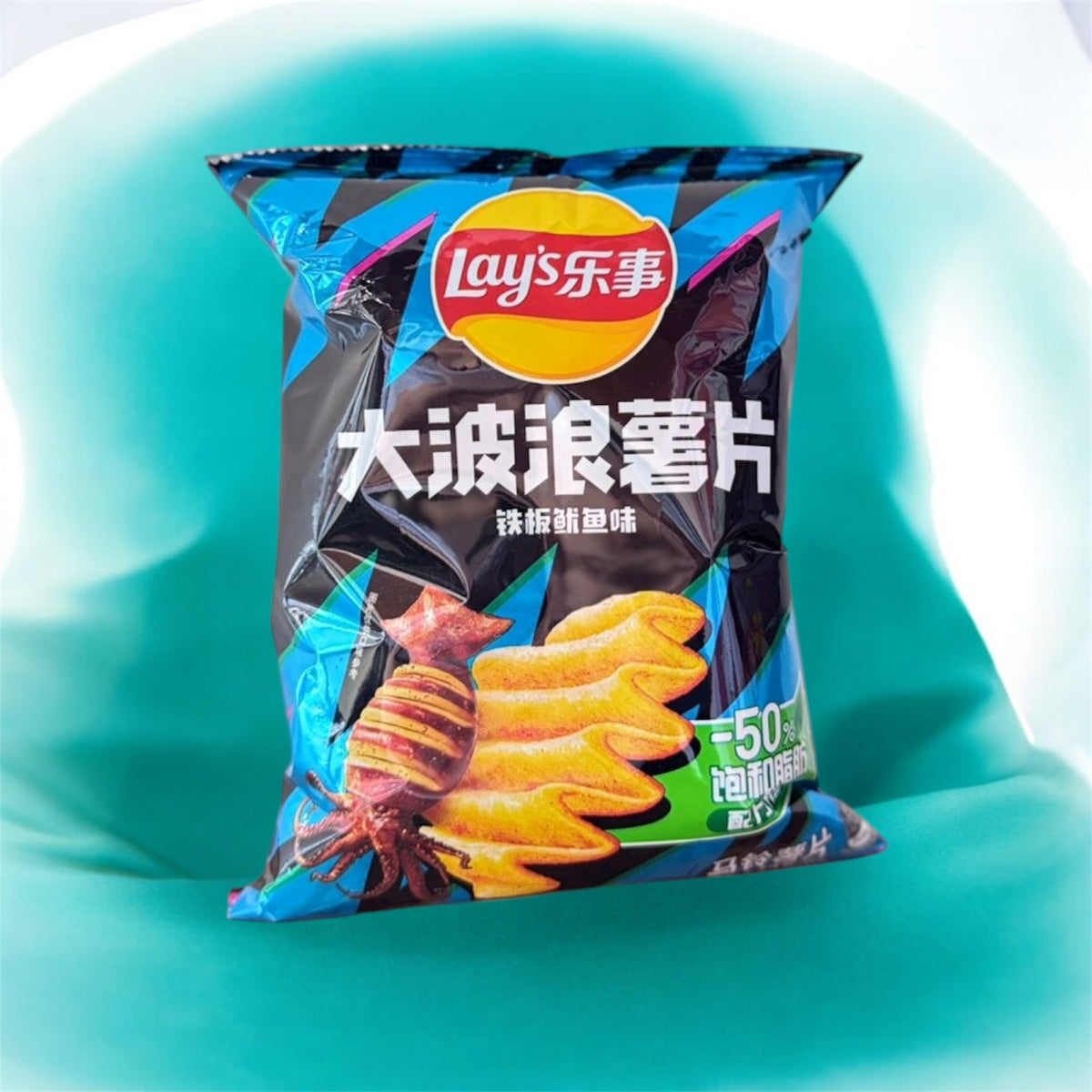 Lays Sizzling Artificial Squid Flavor