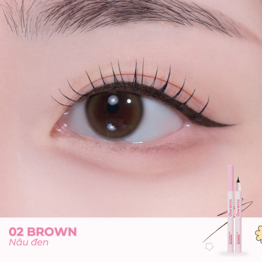 DEARMAY - Crunchie Pop Slim Pen Eyeliner 02 Brown