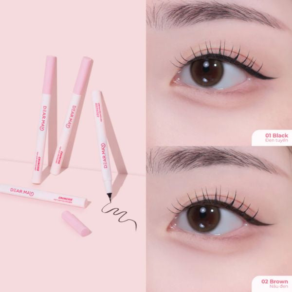 DEARMAY - Crunchie Pop Slim Pen Eyeliner 01 Black