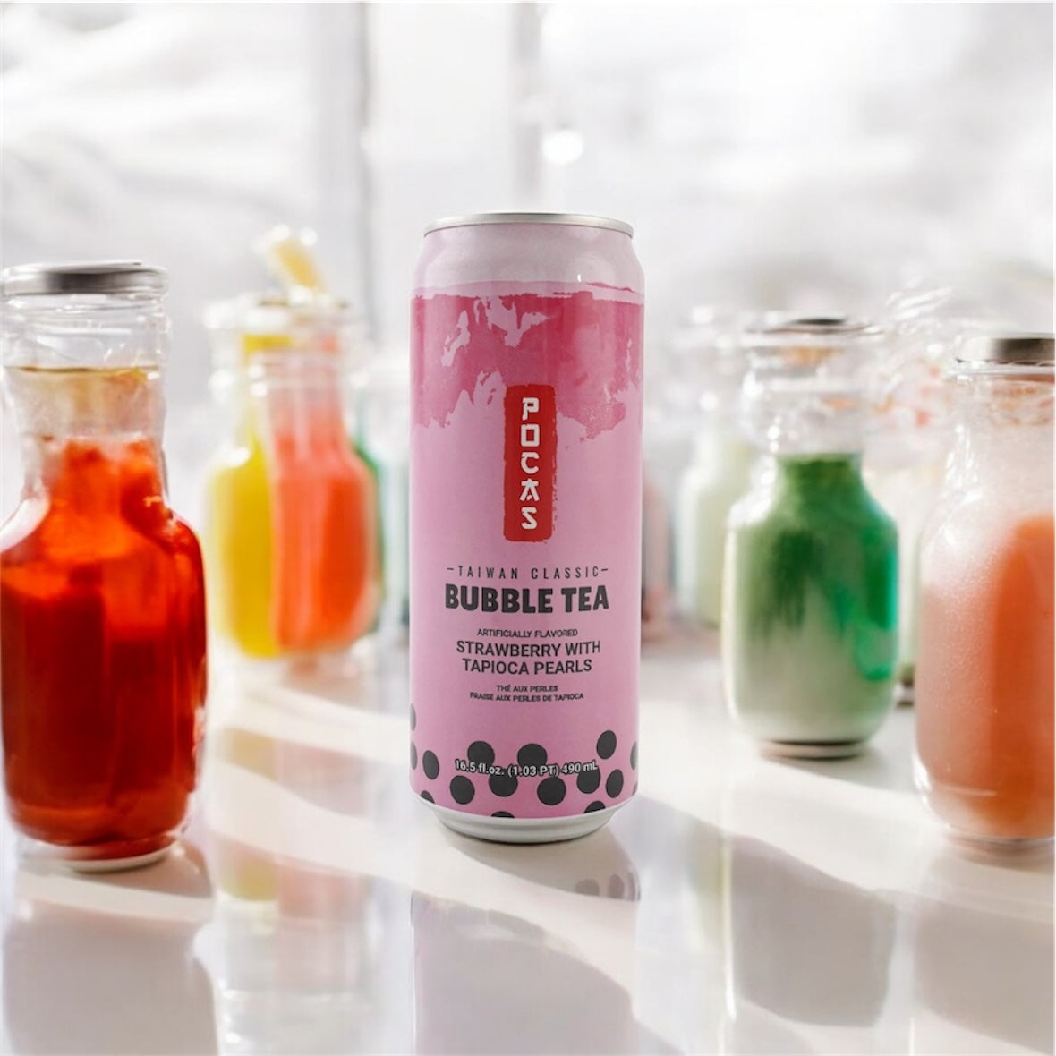 Pocas - Bubble Tea Strawberry flavor