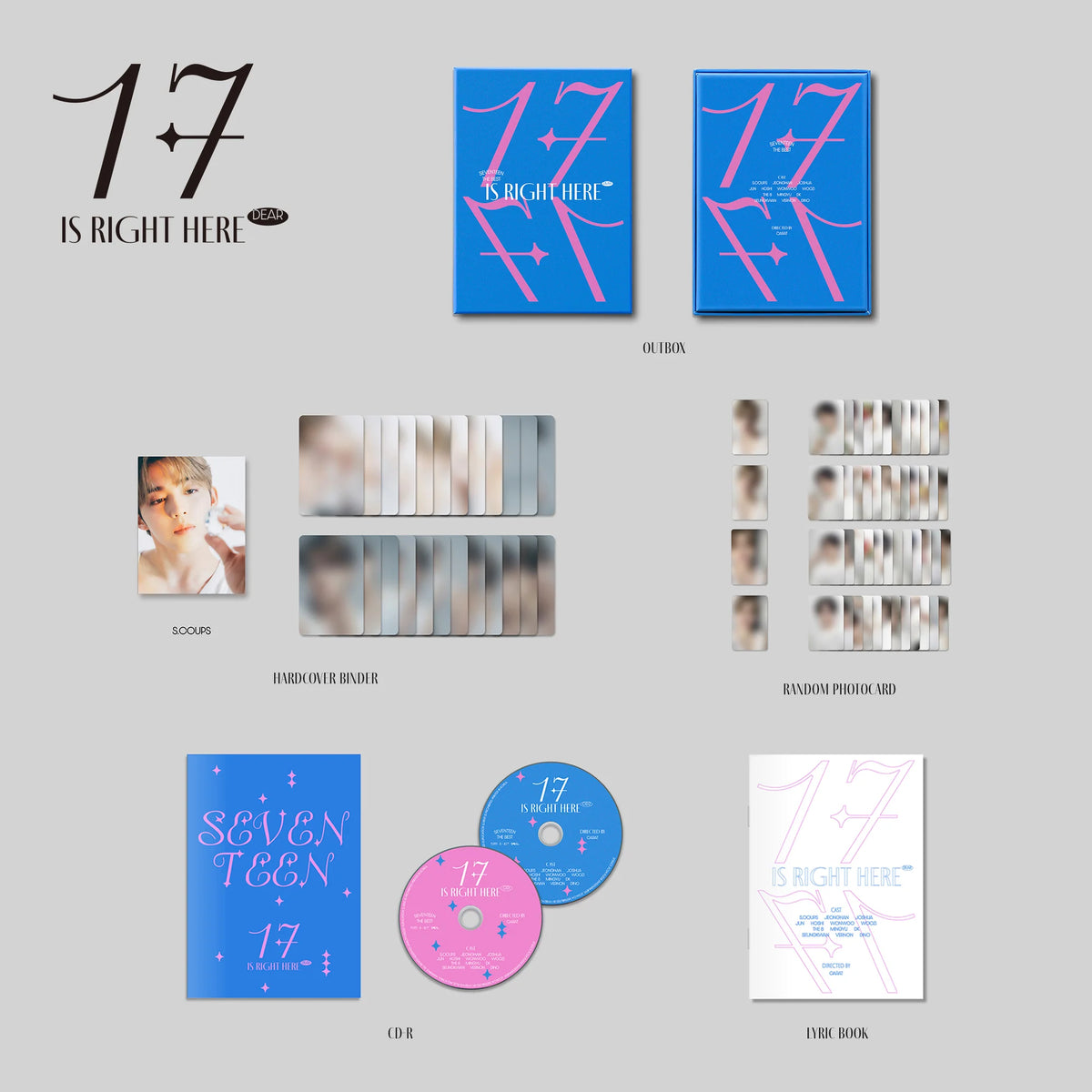 SEVENTEEN - BEST ALBUM [17 IS RIGHT HERE] (Dear Ver.) (13 TYPE Random)