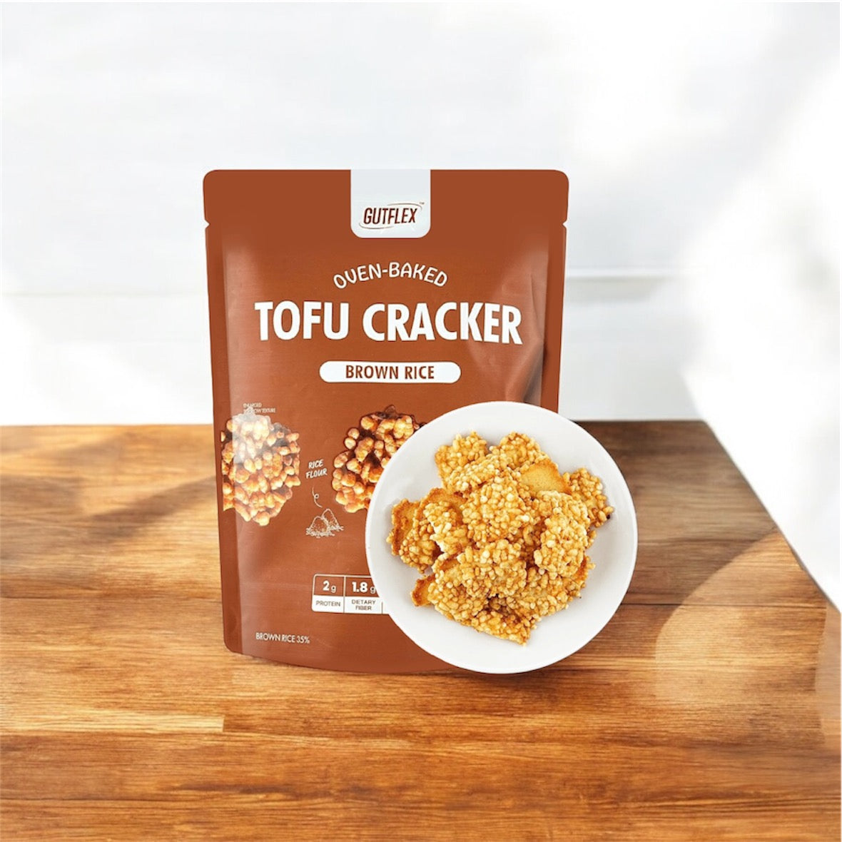 Tofu-Brown Rice Cracker