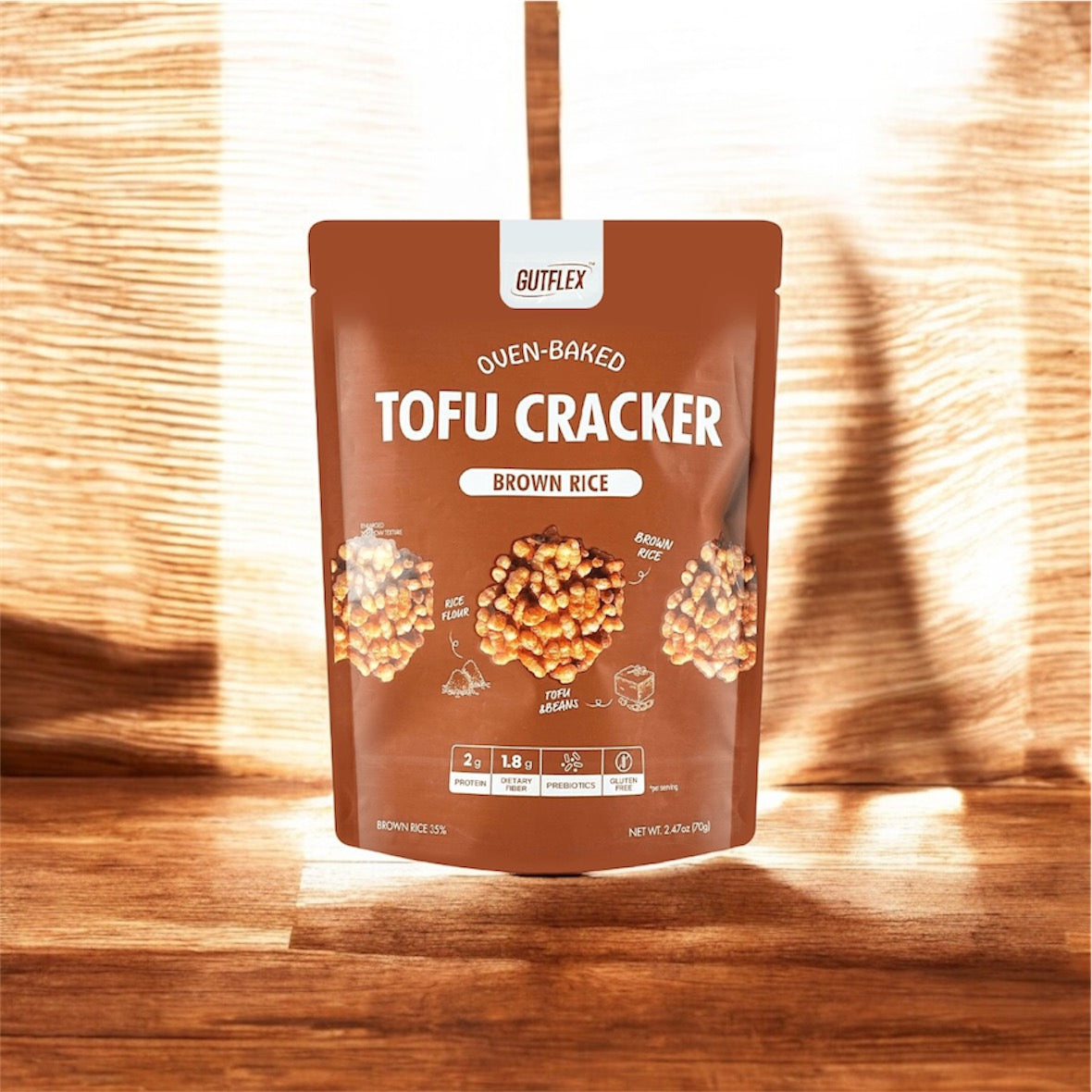 Tofu-Brown Rice Cracker