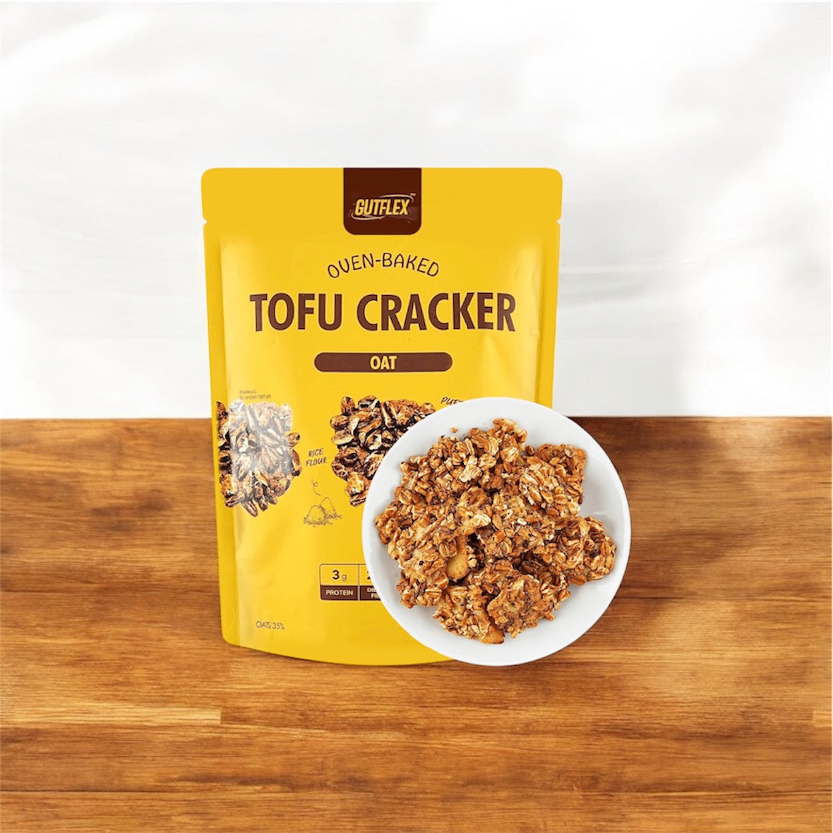 Tofu-Oat Crackers