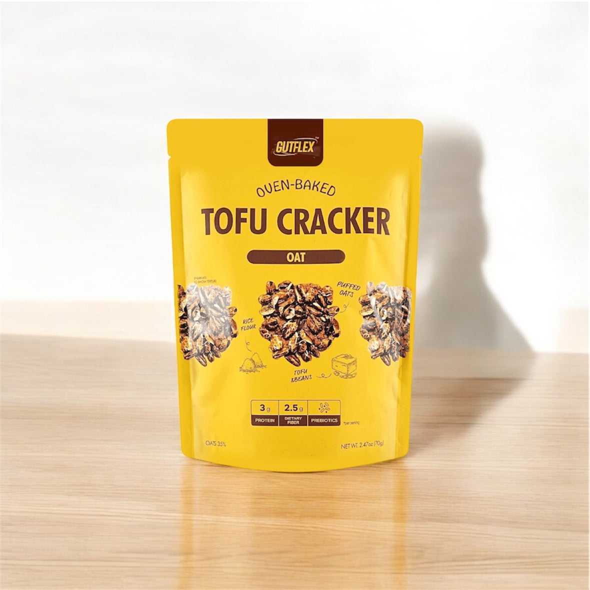 Tofu-Oat Crackers