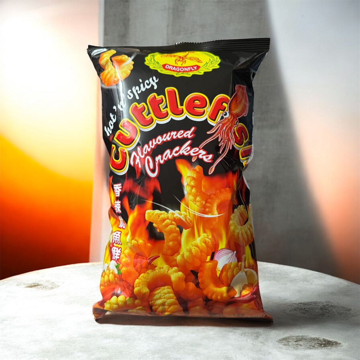 DragonFly- Spicy Cuttlefish Flavored Crakers Jumbo