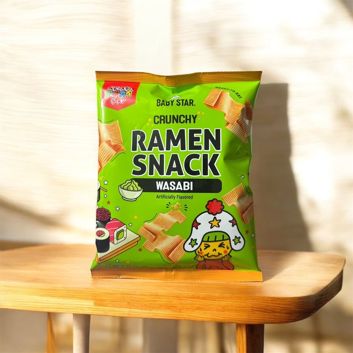 Baby Star - Crunchy Ramen Snack Wasabi