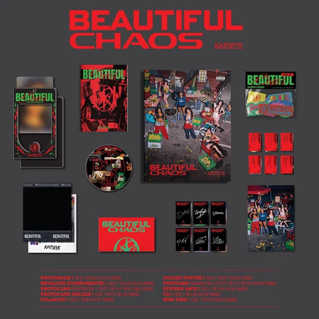 KATSEYE - 2nd EP: [BEAUTIFUL CHAOS] (2 TYPES Random)