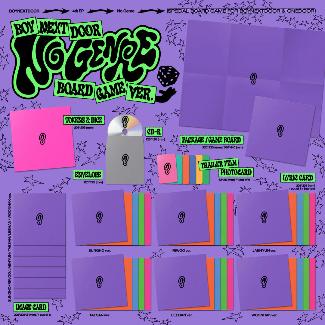 BOYNEXTDOOR - 4th EP [No Genre] (Board Game ver.) (6 TYPES Random)
