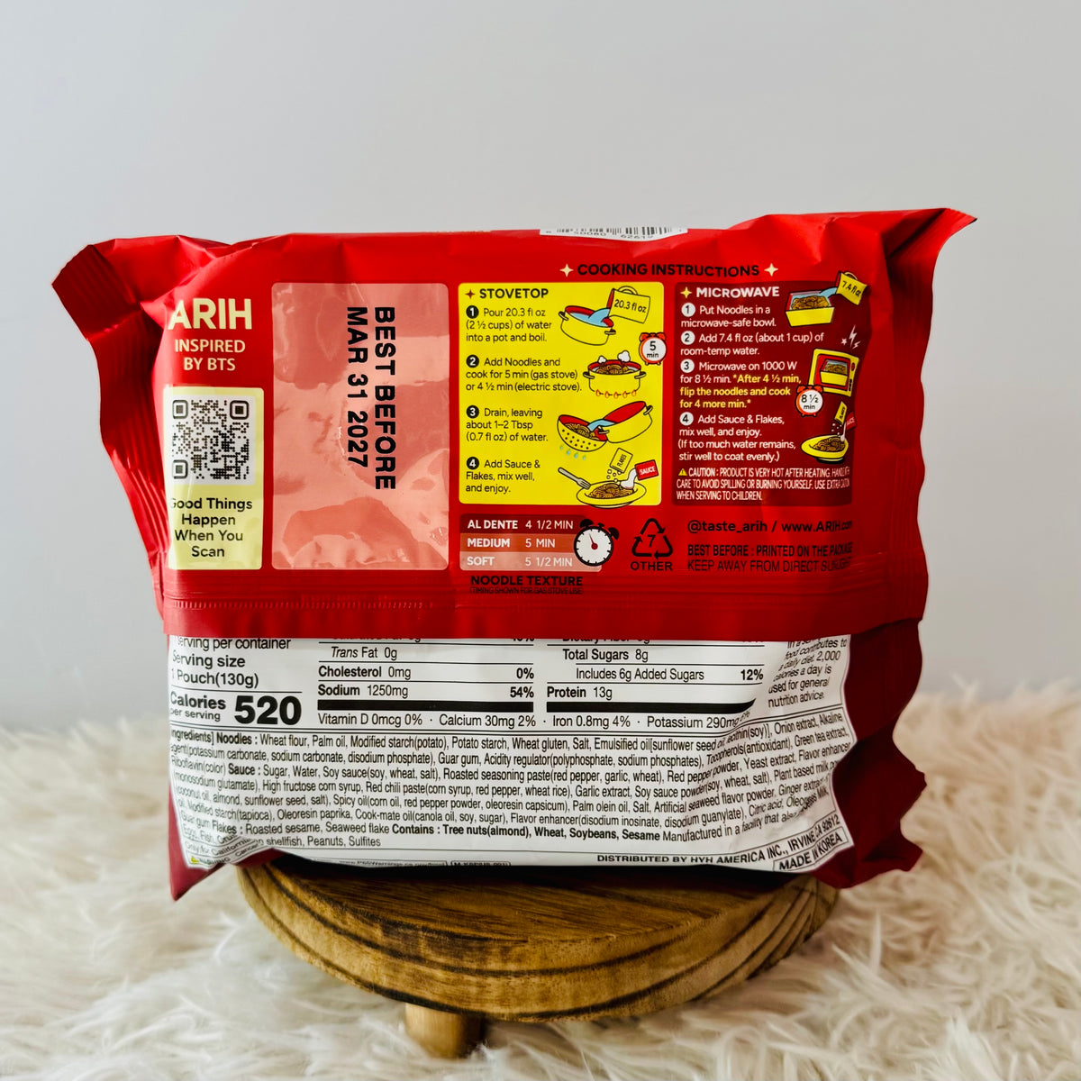 아리 Arih - Modern Noodle K-Super Spicy Seaweed