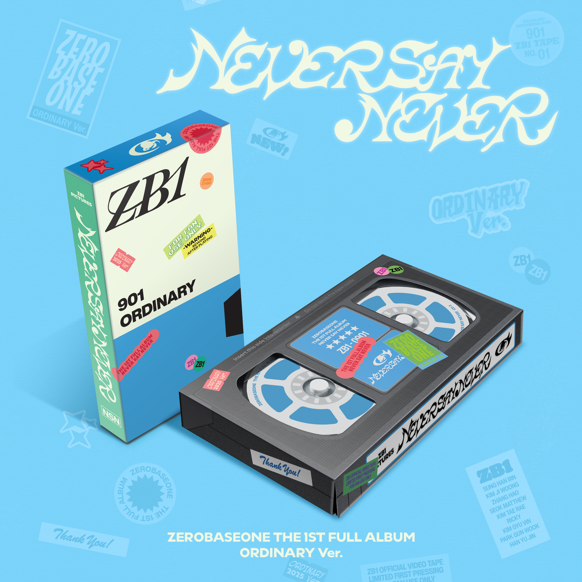 ZEROBASEONE - THE 1ST FULL ALBUM [NEVER SAY NEVER] (PHOTOBOOK Ver.) (2 TYPES Random)