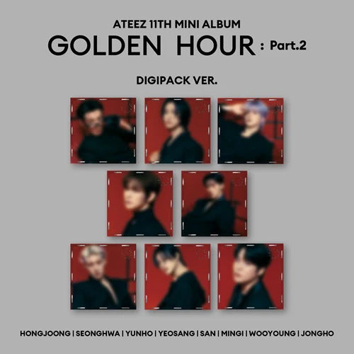 ATEEZ - 11th Mini Album – [Golden Hour : Part.2] (Digipack Ver.) (8 TYPE Random)