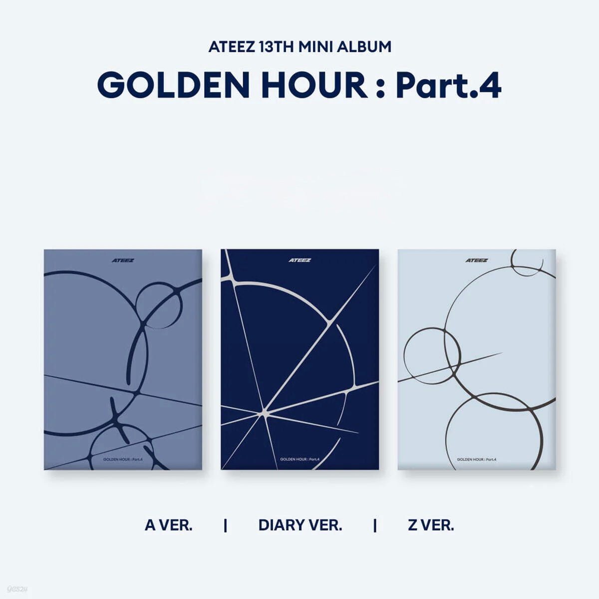 ATEEZ - 13th Mini Album – [Golden Hour : Part.4] (3 TYPE Random)