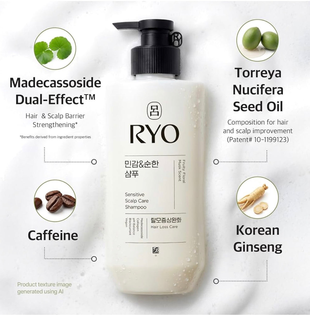 Ryo - Scalp Care Sensitive Shampoo 590ml