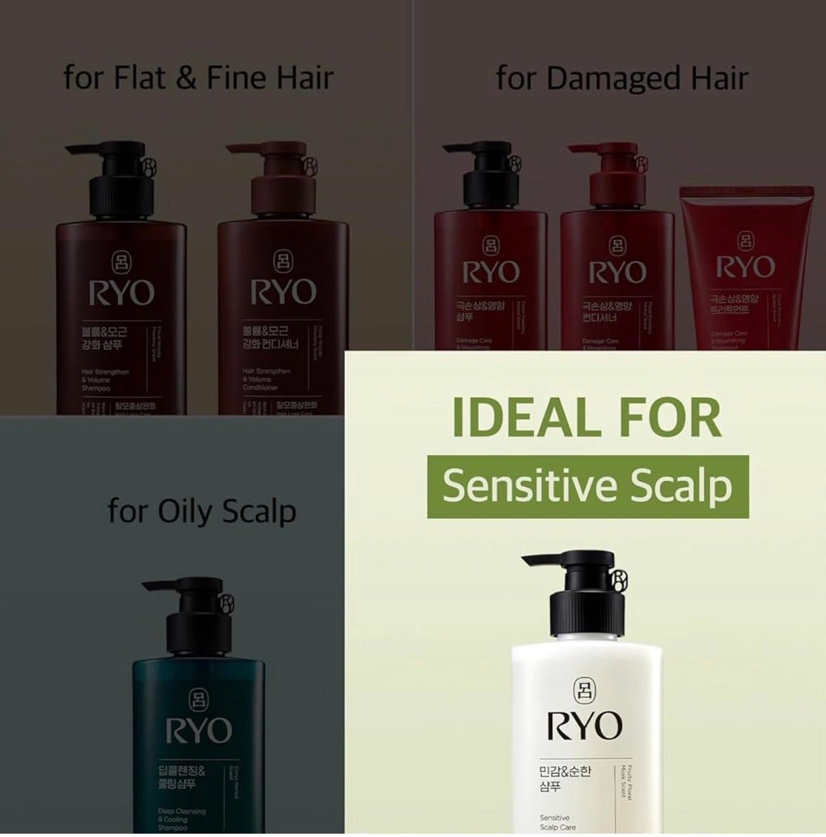 Ryo - Scalp Care Sensitive Shampoo 590ml