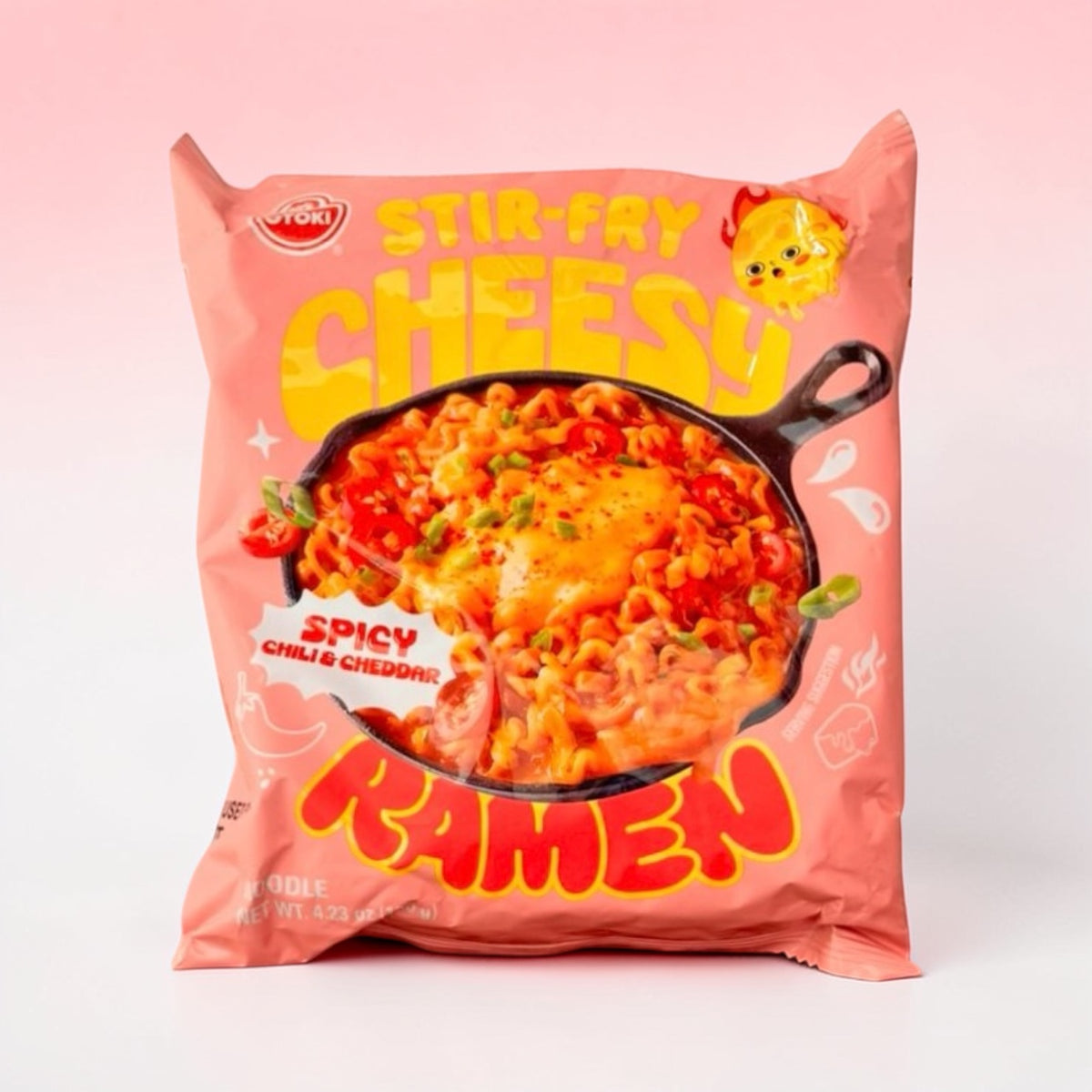 Ottogi - Stir-Fry Cheesy Spicy Chilly&Cheddar Ramen (picante)