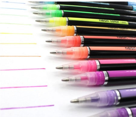 Neon Gel Color Pen Set 48