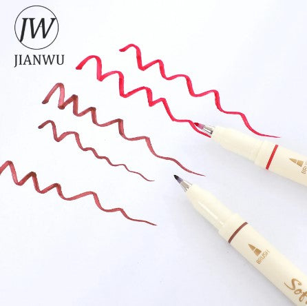 Jianwu - Soft Pen Set 3 color shade (oranje, purple, green)