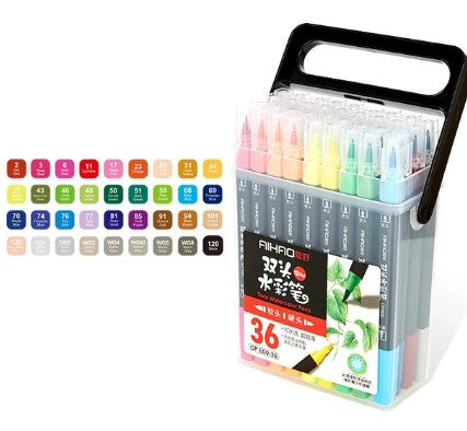 Dual Brush Watrecolor Pen Set 36 colors