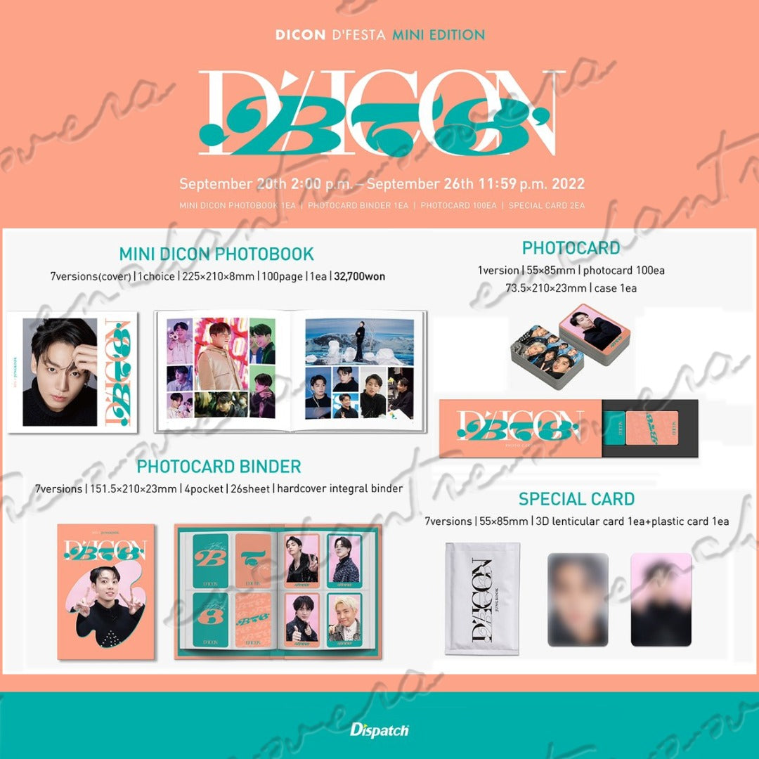 DICON D'FESTA 2022（BTS SUGA version） DICON D'FESTA MINI EDITION : BTS (SUGA VER.) – Asia's Lovers