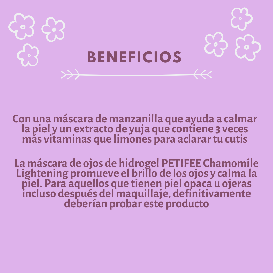 PETITFEE - Chamomile Lightening Hydrogel Eye Mask