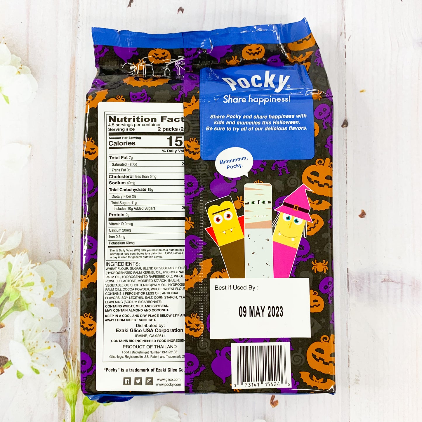 Pocky cookies and cream (pack halloween)