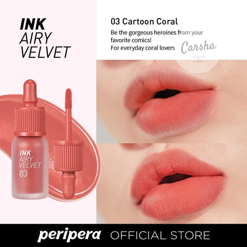 Peripera - Ink Airy Velvet #03 Cartoon Coral