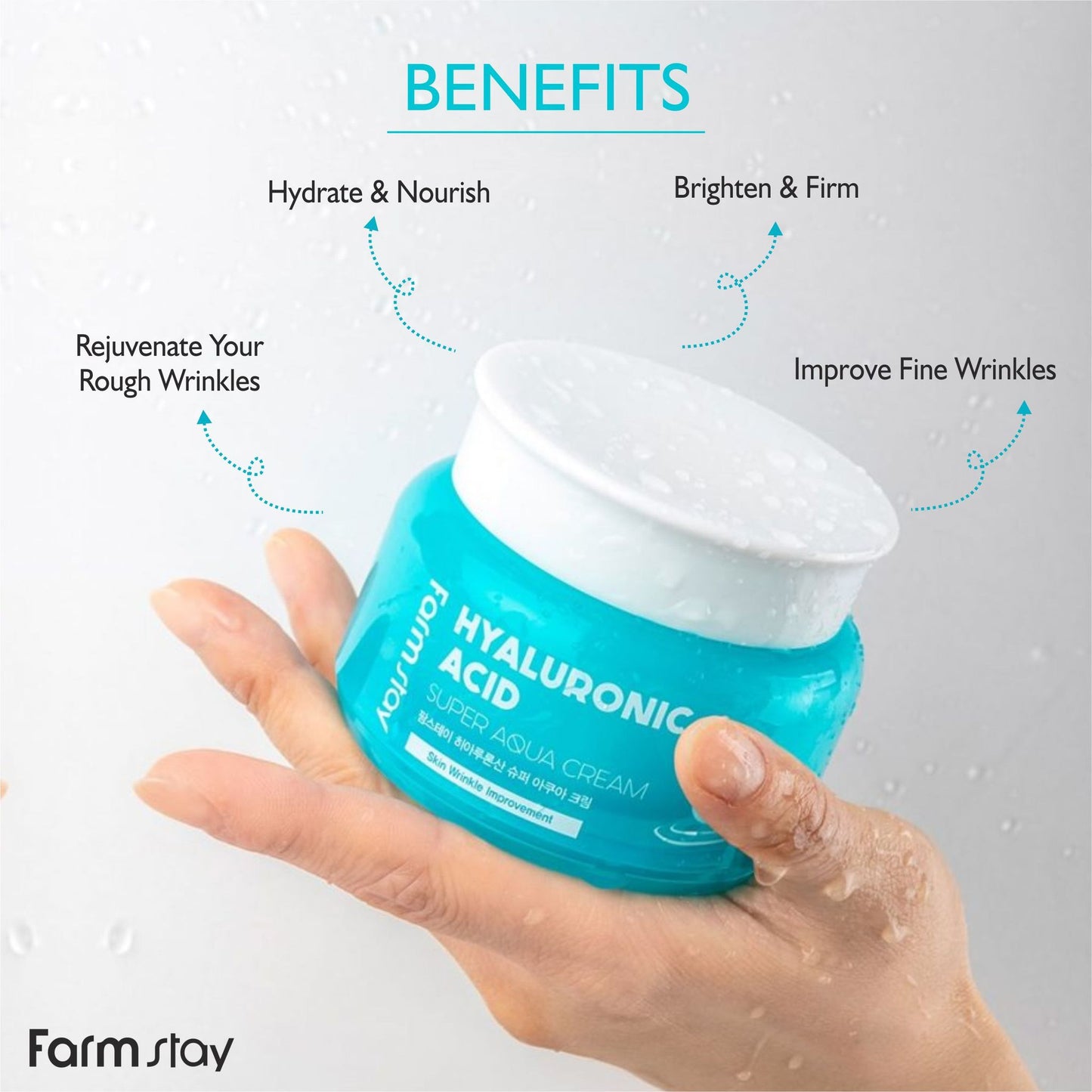 Farm Stay - Hyaluronic Acid Super Aqua Cream - 100ml