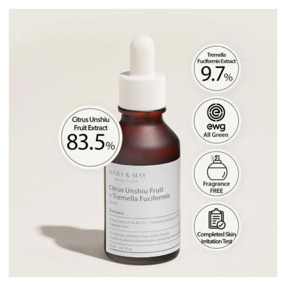 Mary&May - Citrus Unshiu + Tremella Fuciformis Serum 30ml